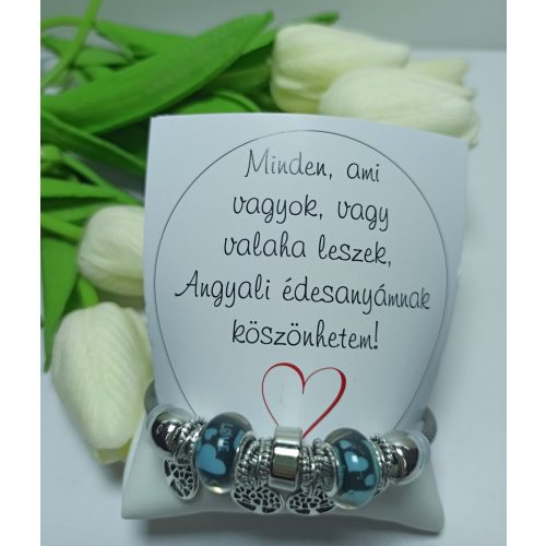 ÉLETFA CHARM KARKÖTŐ - idézettel