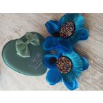 Blue Laguna bohém-bojtos karika fülbevaló 