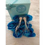 Csillogó logós alkalmi fülbevaló