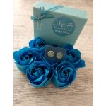 Fülbevaló kristályokkal- világoszöld 