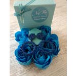 Éjkék karika fülbevaló 