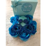 Éjkék karika fülbevaló 