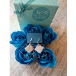 Négyzet a négyzetben fülbevaló