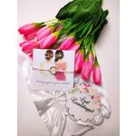  koszorúslányfelkérő szett: rózsaszín karika zsinóros karkötő, leszel a koszorúslányom fatábla, koszorúslány felkérő kísérőkártya