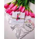 Felkérő koszorúslánynak: fehér ásványkarkötő , leszel a koszorúslányom fatábla, koszorúslány felkérő kísérőkártya