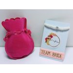 Lánybúcsú folyamatban  gyöngy  SZETT -  kitűző, vállszalag, TEAM BRIDE  gumis karkötő, zsineg gyöngy karkötő