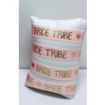 Koszorúslány csuklódísz - TEAM TRIBE  gumis lánybúcsús karkötő ( 4 DARAB)