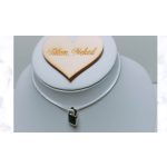 EZÜST TÓNUSÚ NYAKLÁNC LAKAT MEDÁLLAL FATÁBLÁVAL