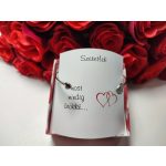 Szív  a szívért Valentinnapi ékszerkarkötő